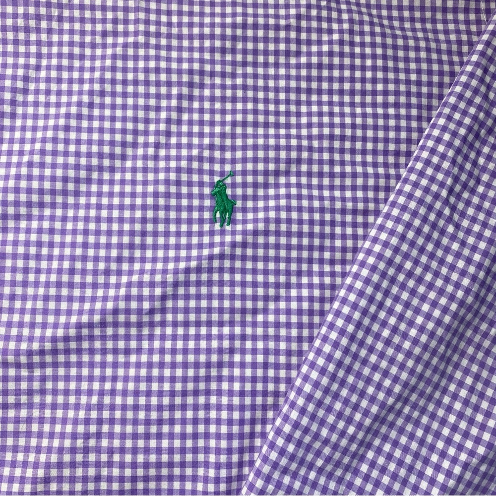 Sold!!!!
Polo Ralph Lauren Purple Gingham Men's Dress Shirt Classic Fit 3XLT - Picture 4 of 12